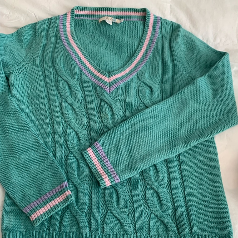 Boden V neck cotton sweater size 8